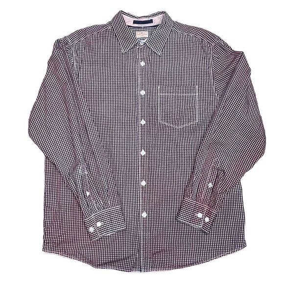 Tommy Bahama Pink and Blue Checked Button Down Shirt. Size Large. Crisp Cotton! - Picture 1 of 12